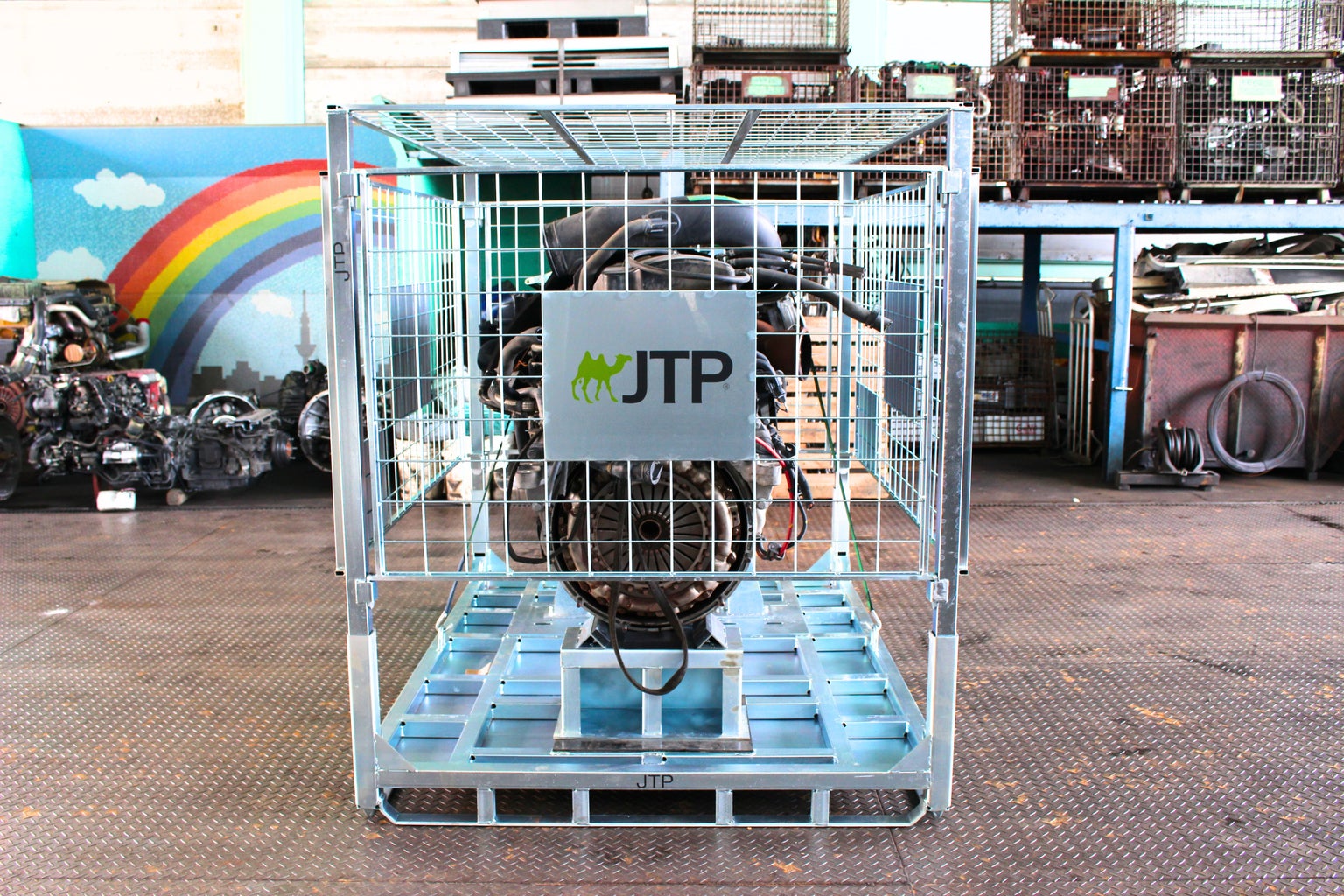 栗山自動車工業に導入されたJTPのリターナブルパレット