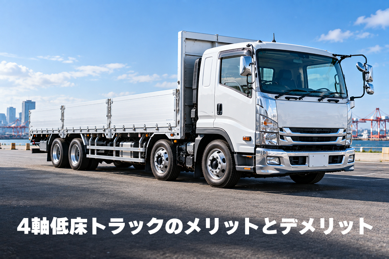 4軸低床トラックのメリットとデメリットとは？徹底解説！