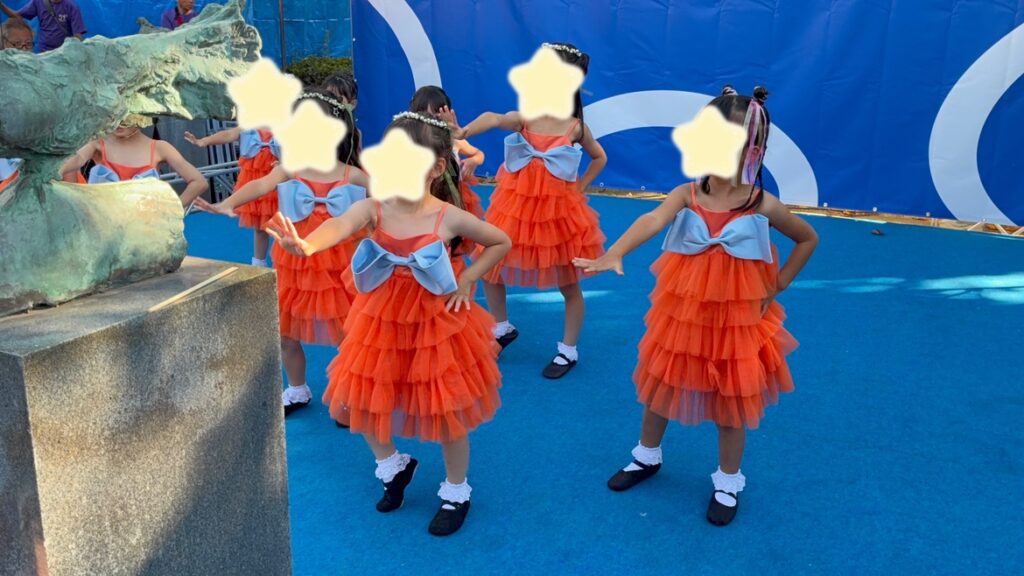 お祭りでダンスを披露しました♪